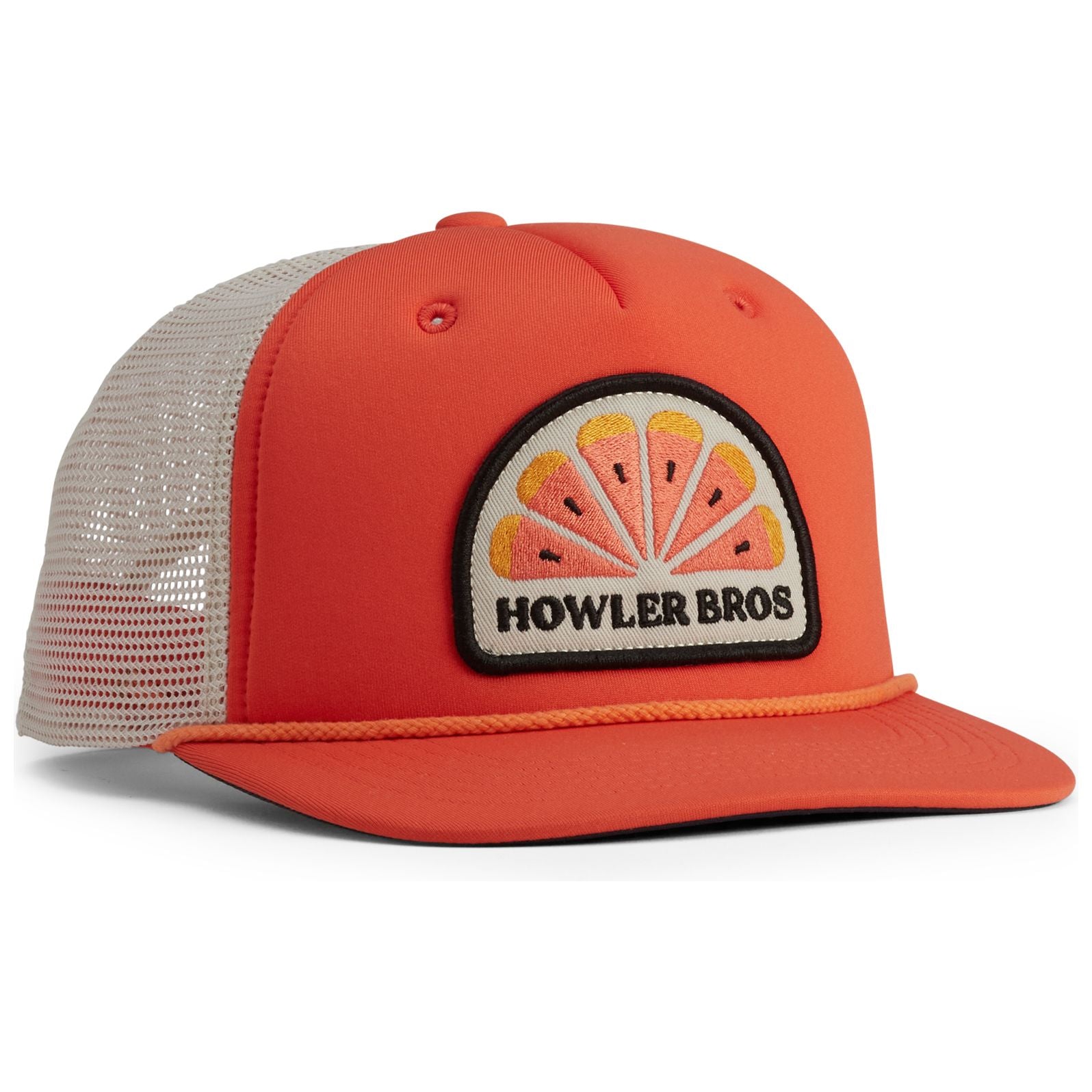 Howler Brothers Structured Snapback Hats: Howler Citrus : Orange Polyfoam Image 01