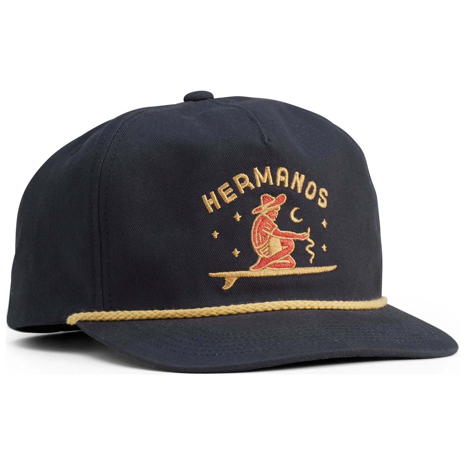 Howler Brothers Unstructured Snapback Hats: Ocean Offerings : Navy Twill Image 01