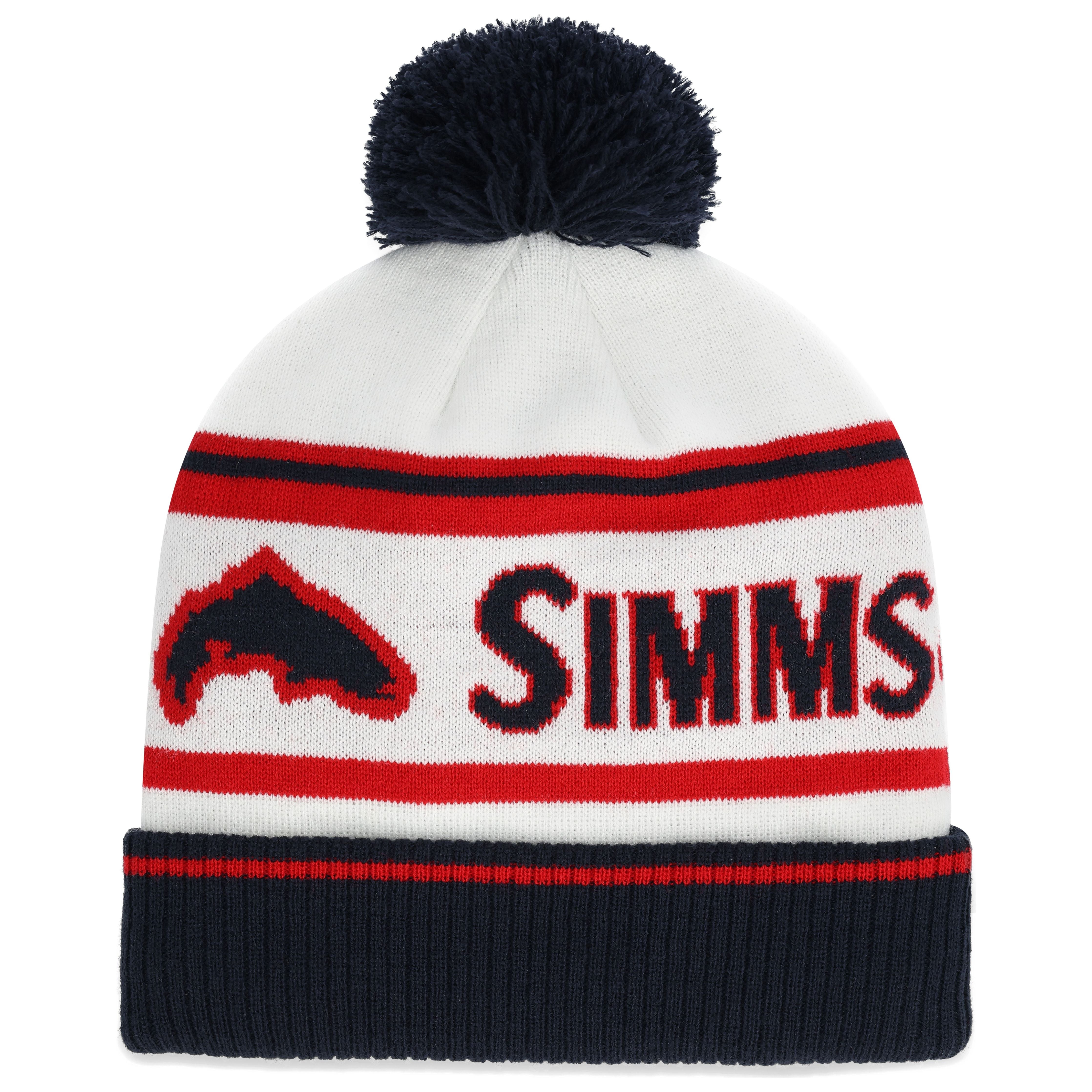 Simms Tip-Up Pom Beanie Americana Image 01