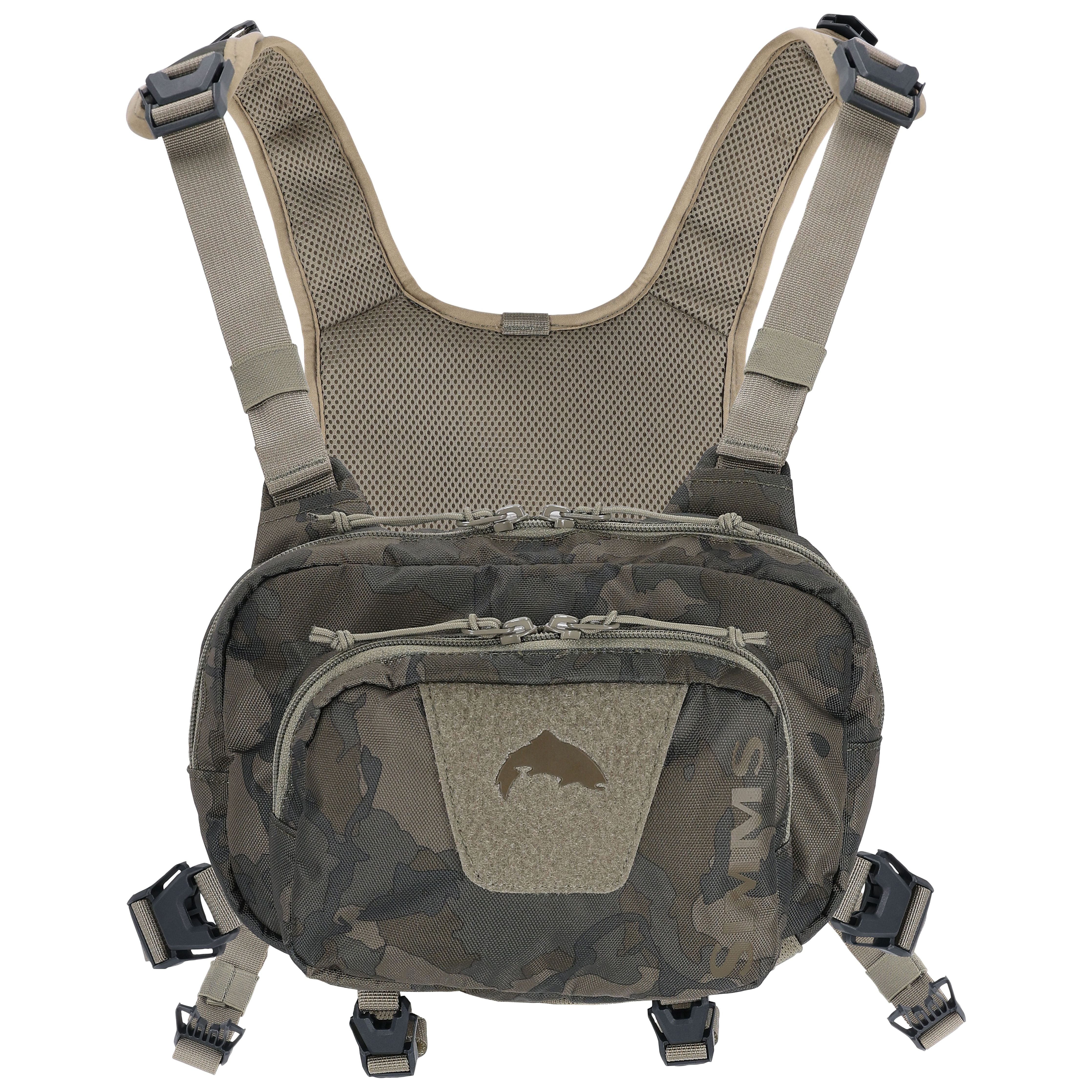 Simms Tributary Hybrid Chest Pack Regiment Camo Olive Drab Image 01