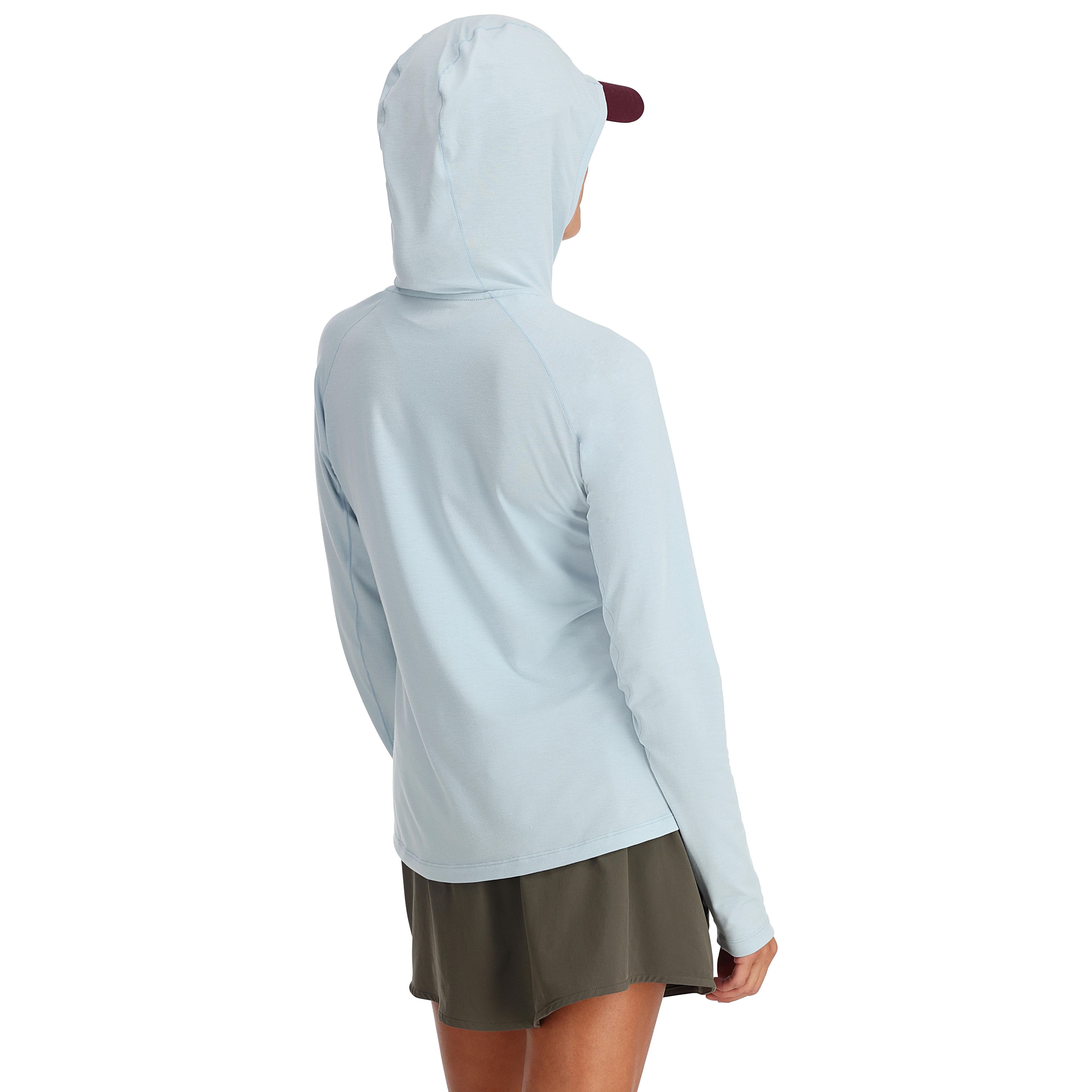 Simms Women's Glades Hoody Steel Blue Heather Image 03