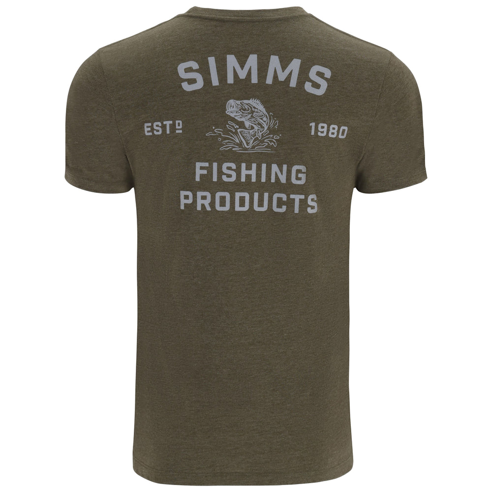 Simms Men's Stacked Bass T-Shirt Sale | Tailwaters Fly Fishing
