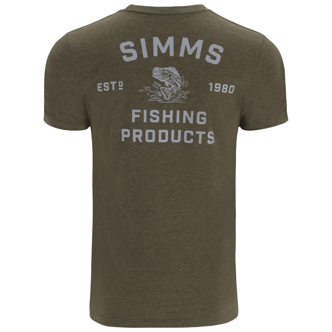 Simms Men's Stacked Bass T-Shirt Sale | Tailwaters Fly Fishing