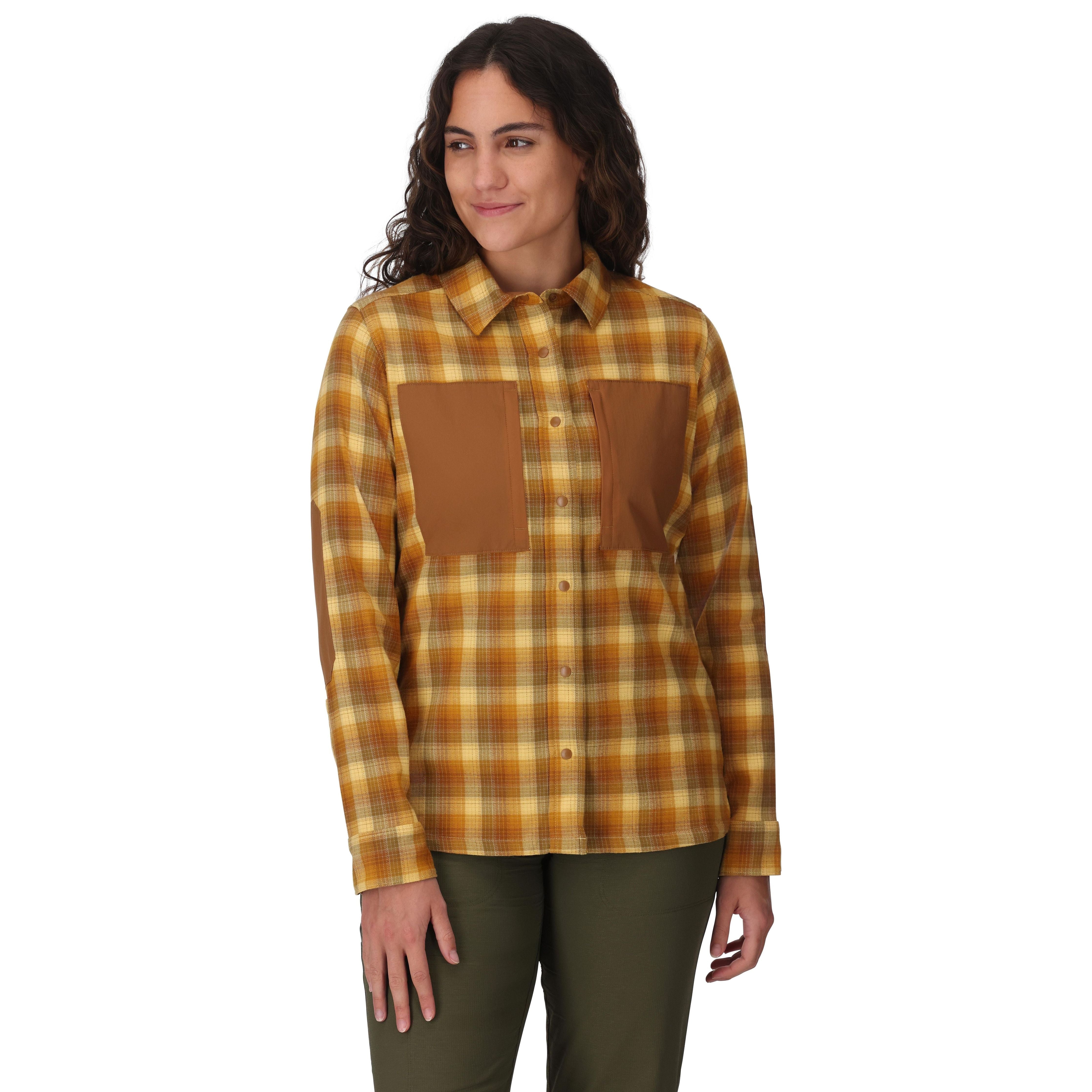 Simms Women's Guide Flannel Kennebec Plaid: Sandbar Image 02