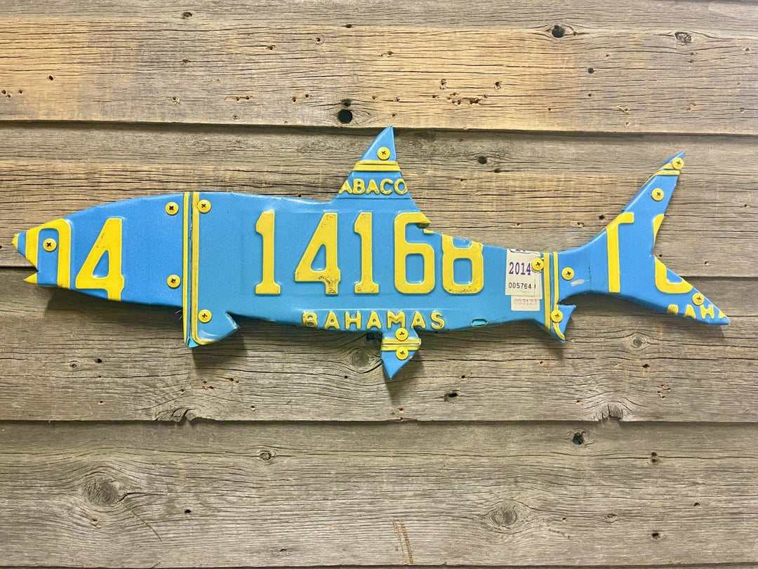 24" Bahamas Bonefish License Plate Art | Tailwaters Fly Fishing
