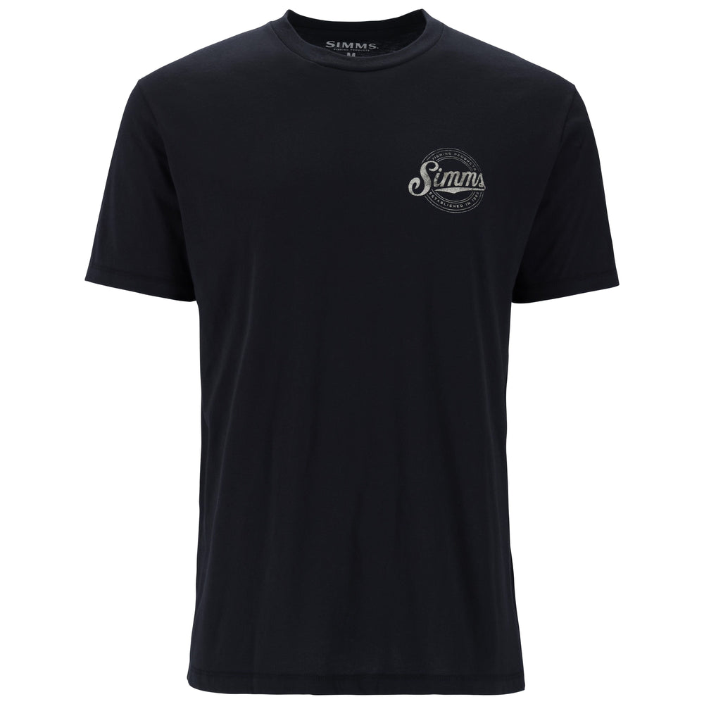 Simms Men's Circle Lockup T-Shirt Black Image 02