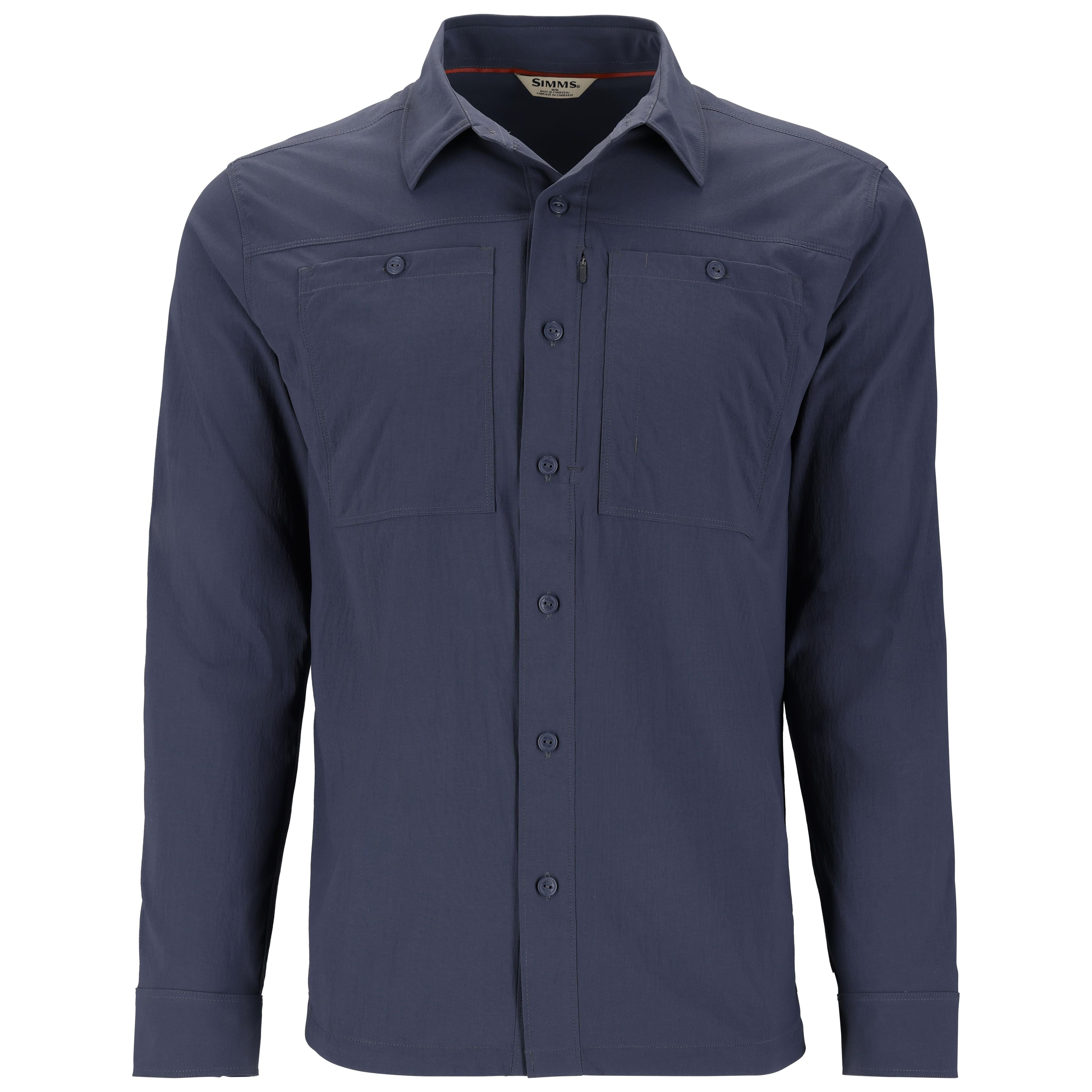 Simms Men's Flyover Shirt Selvedge Image 01