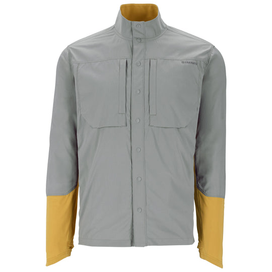 Simms Men's Latitude BiComp Shirt Cinder/Baltic Amber Image 01
