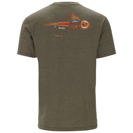 Simms Men's Let it Fly T-Shirt Military Heather Image 01