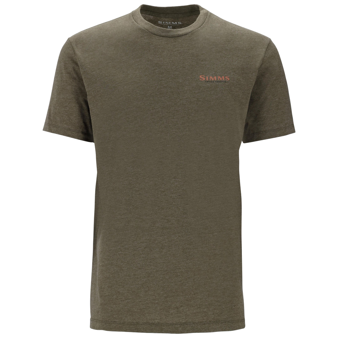 Simms Men's Let it Fly T-Shirt Military Heather Image 02