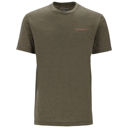 Simms Men's Let it Fly T-Shirt Military Heather Image 02