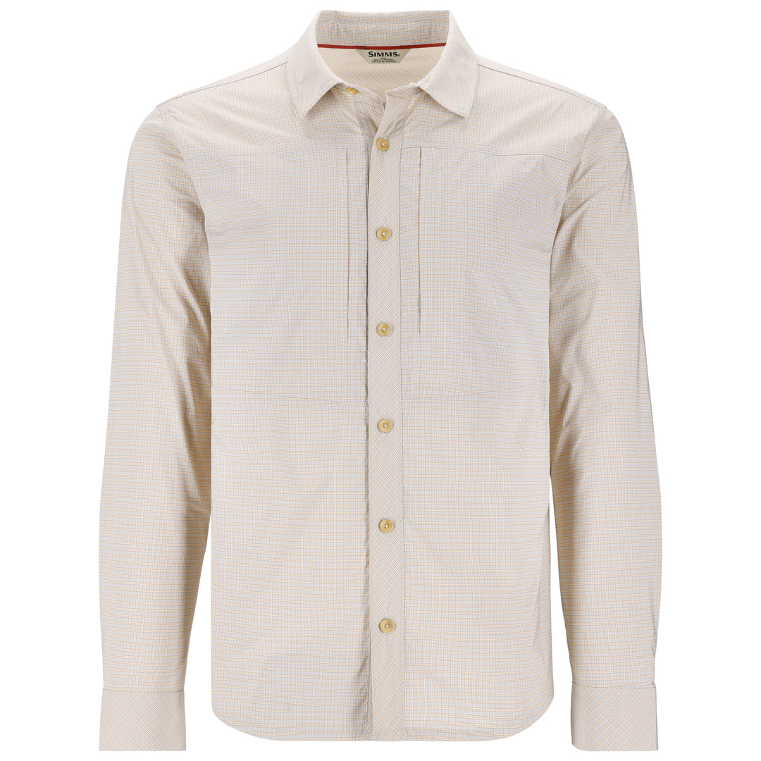 Simms Men's Stone Cold LS Shirt Bimini Stone Cold Check Image 01