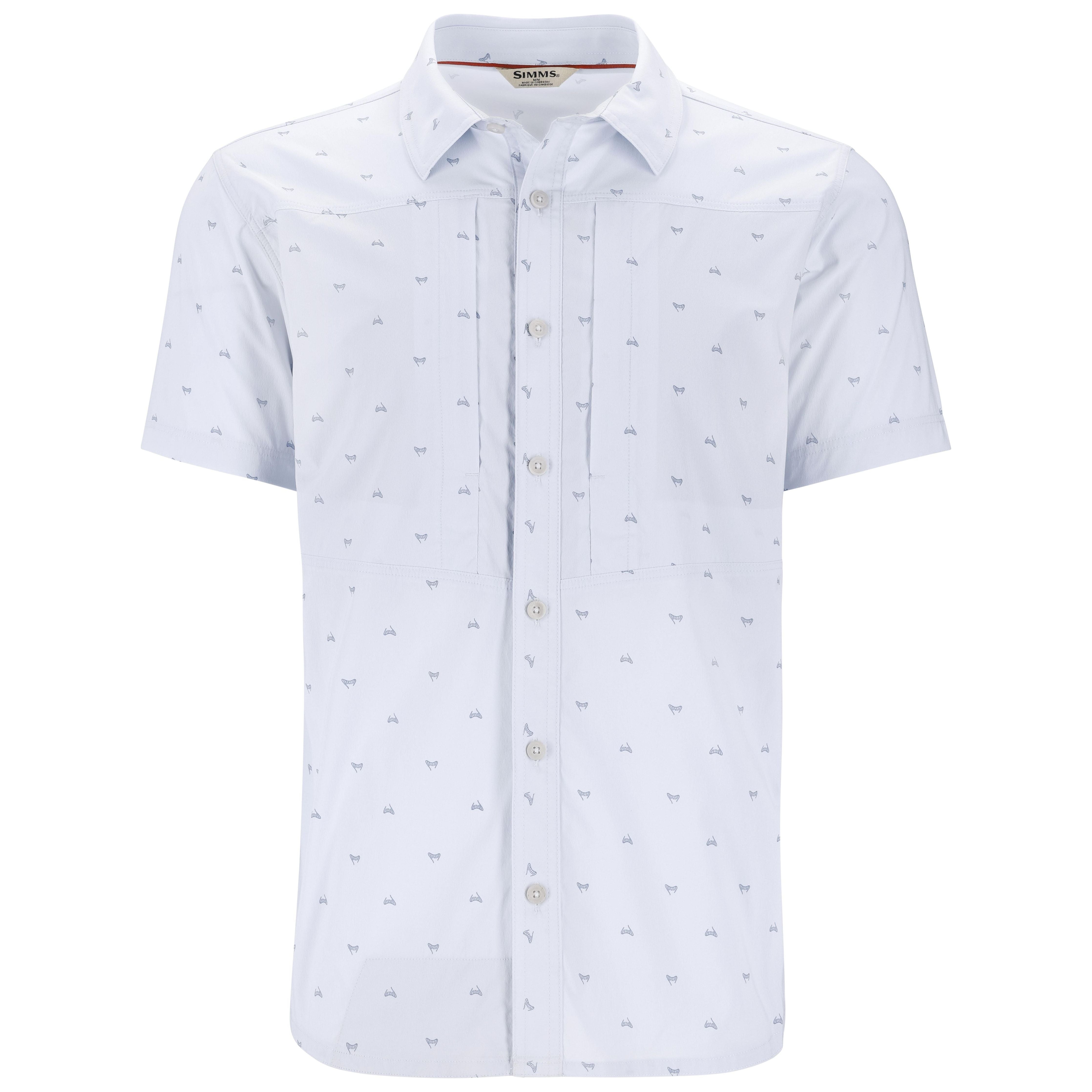 Simms Men's Stone Cold SS Shirt Fishtail Bimini Blue Image 01