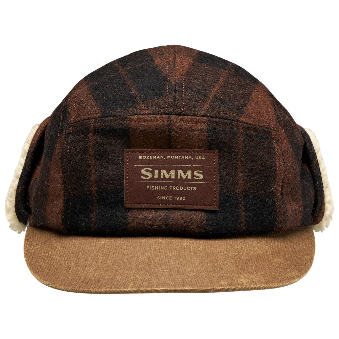 Simms Coldweather Cap Duke Plaid: Hickory Image 02