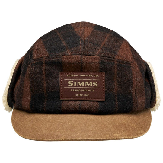 Simms Coldweather Cap Duke Plaid: Hickory Image 02