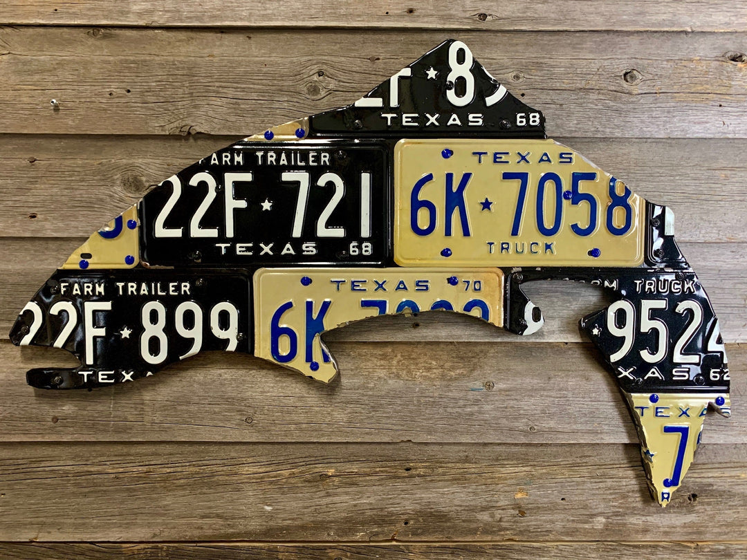 Texas Trout License Plate Art | Tailwaters Fly Fishing