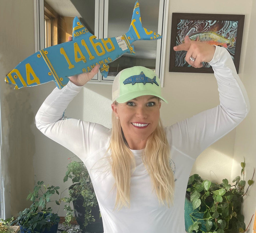 30" Bahamas Bonefish License Plate Art | Tailwaters Fly Fishing