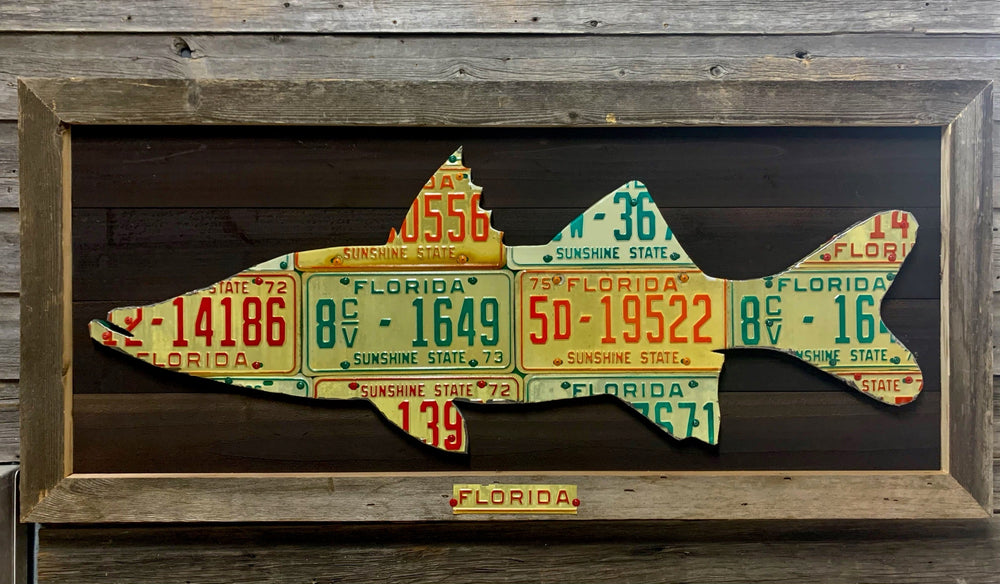 Florida Snook License Plate Art | Tailwaters Fly Fishing