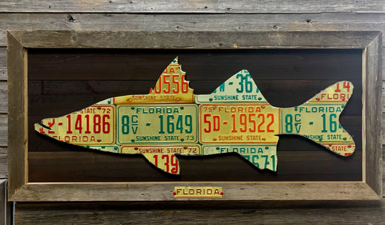 Florida Snook License Plate Art | Tailwaters Fly Fishing