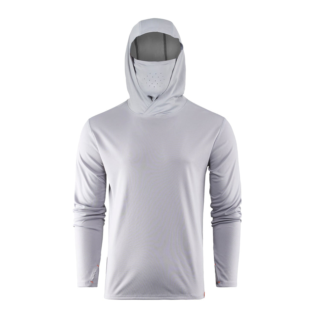 Grundens Tough Sun Masked Hoodie, Mist