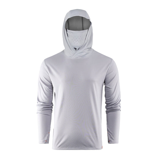 Grundens Tough Sun Masked Hoodie, Mist
