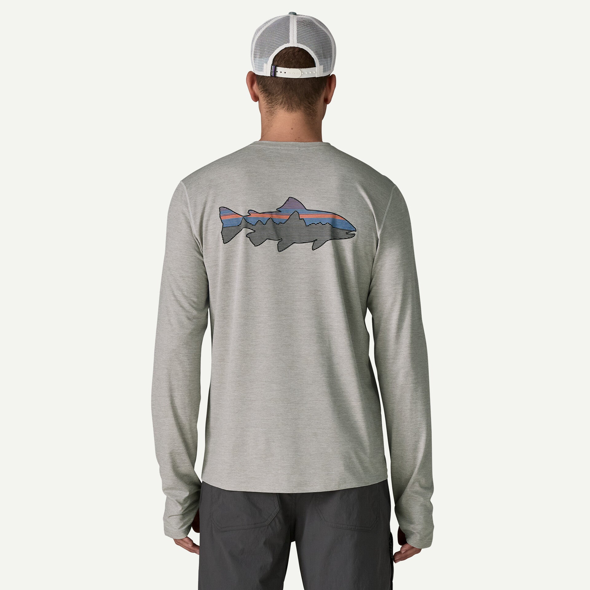 Patagonia Men's Long Sleeve Capilene Cool Sun Shirt - Fitz Roy Trout | Tailwaters Fly Fishing