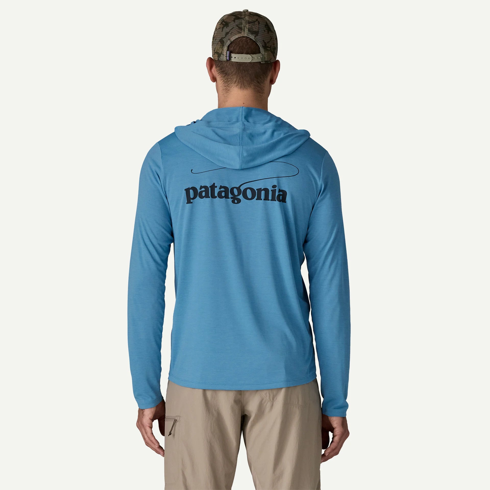 Patagonia Men's Capilene Cool Daily Hoody - Casting Logo | Tailwaters Fly Fishing