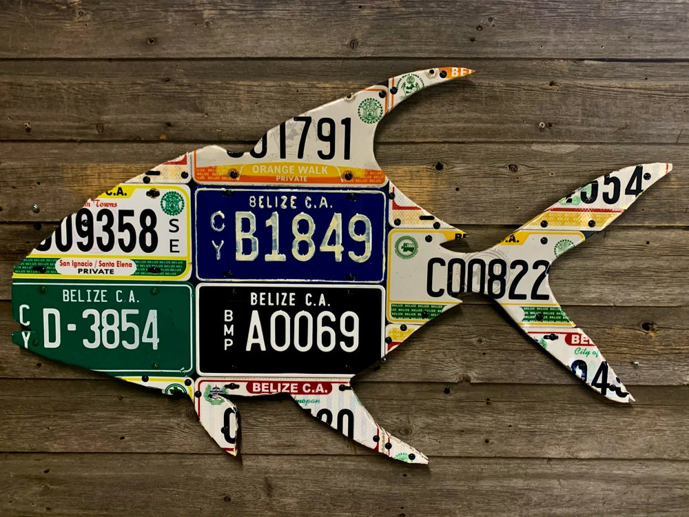 Belize Permit License Plate Art | Tailwaters Fly Fishing