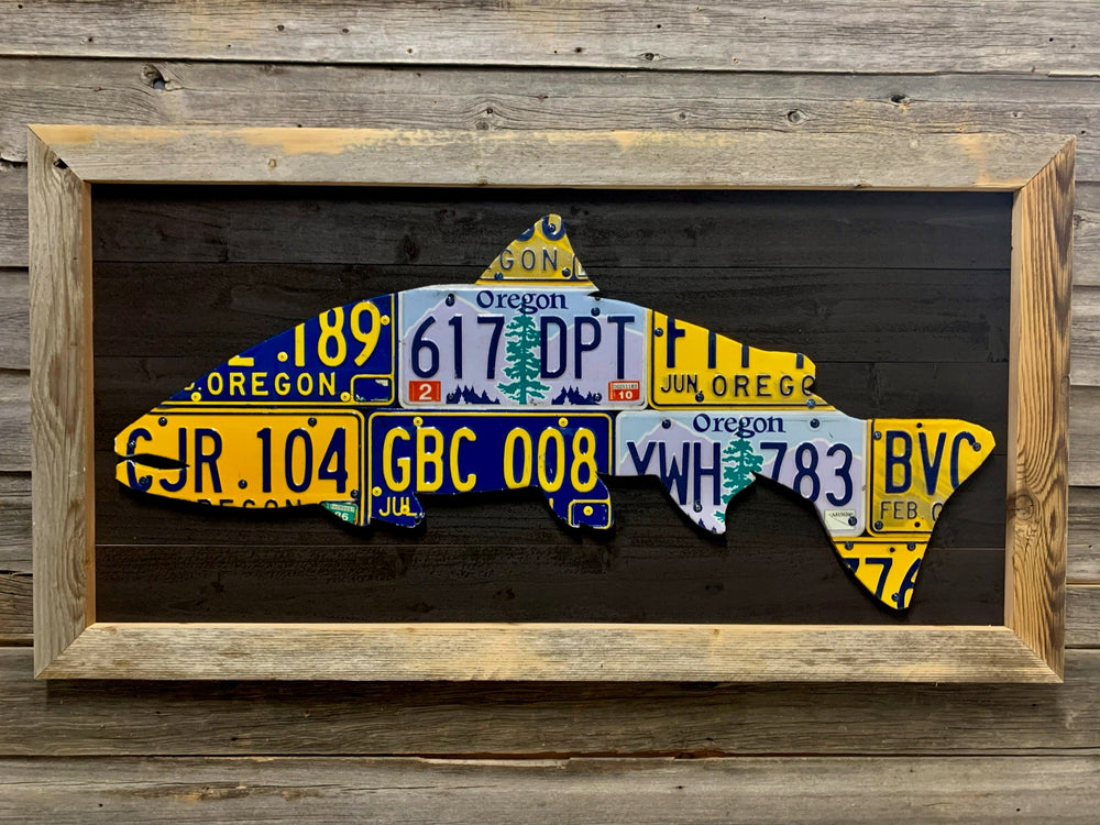 Oregon Steelhead License Plate Art | Tailwaters Fly Fishing