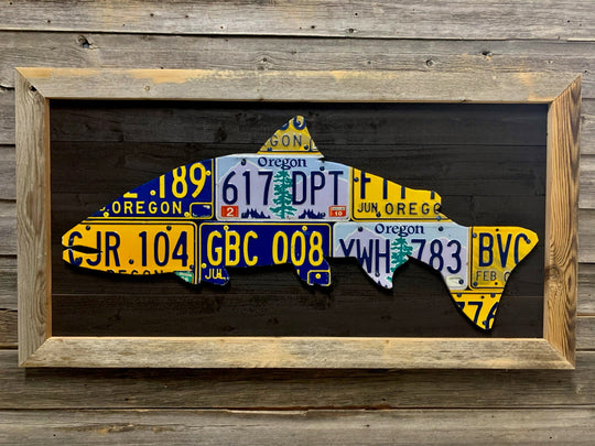 Oregon Steelhead License Plate Art | Tailwaters Fly Fishing