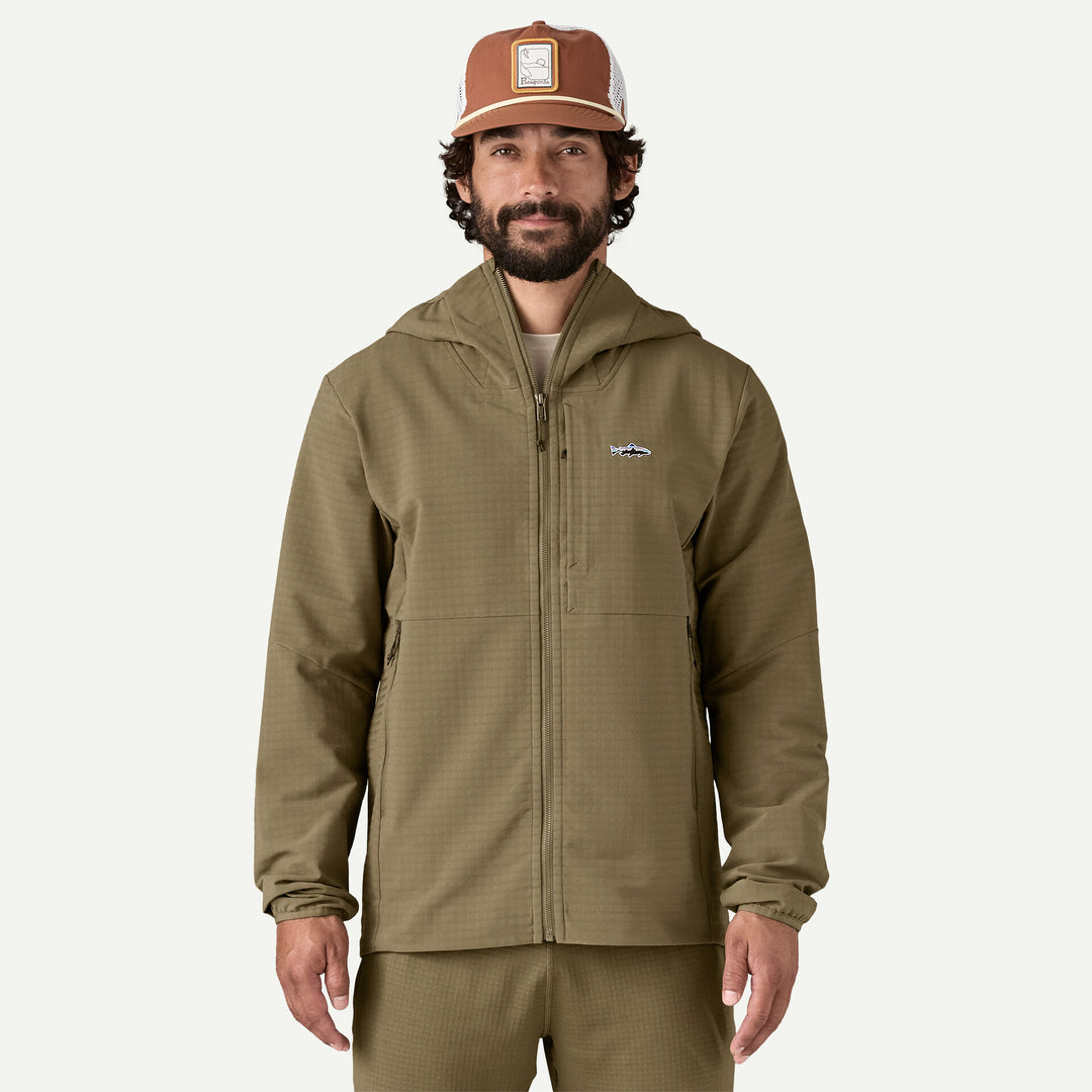 Patagonia Men's R1 TechFace Fitz Roy Trout Hoody