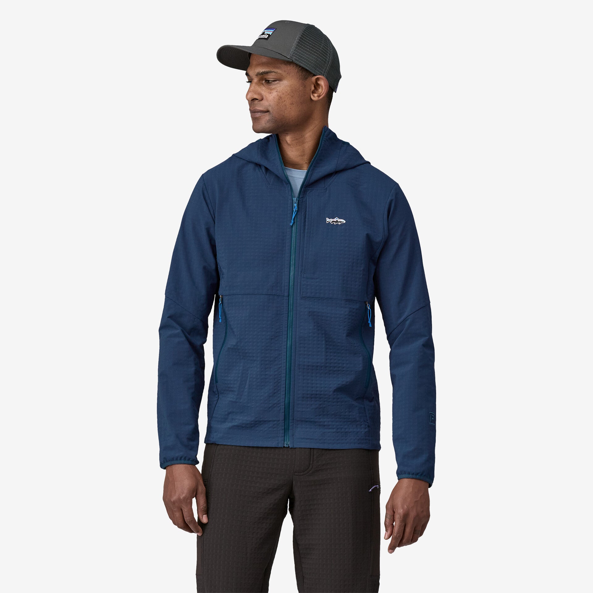 Patagonia M's R1 TechFace Fitz Roy Trout Hoody