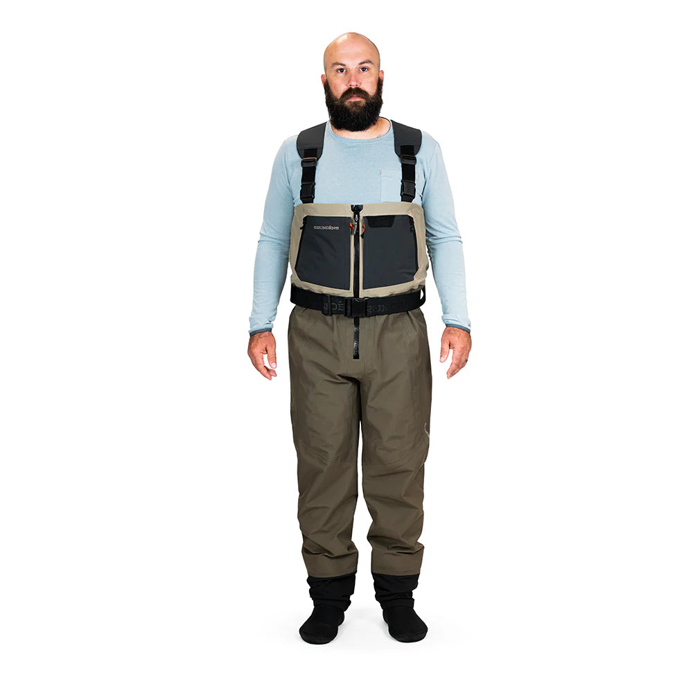 Grunden's Men's Boundary Zip Stockingfoot Wader | Tailwaters Fly Fishing