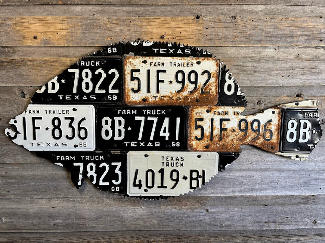 Texas Flounder License Plate Art | Tailwaters Fly Fishing