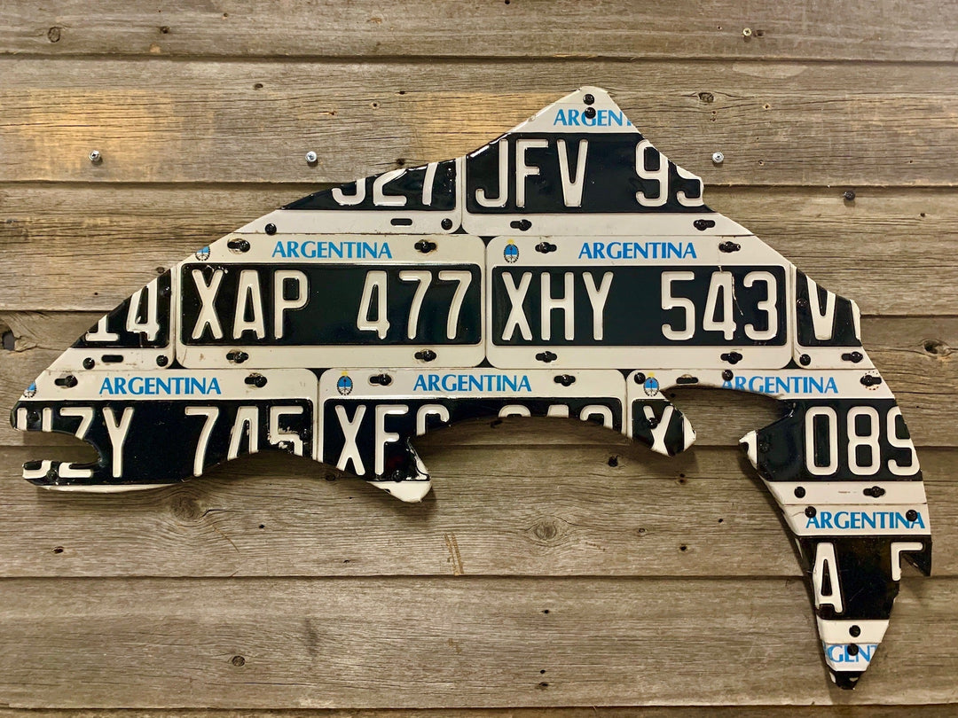 Argentina Trout License Plate Art | Tailwaters Fly Fishing