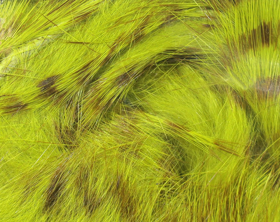 Hareline Olive Barred Magnum Rabbit Strips
