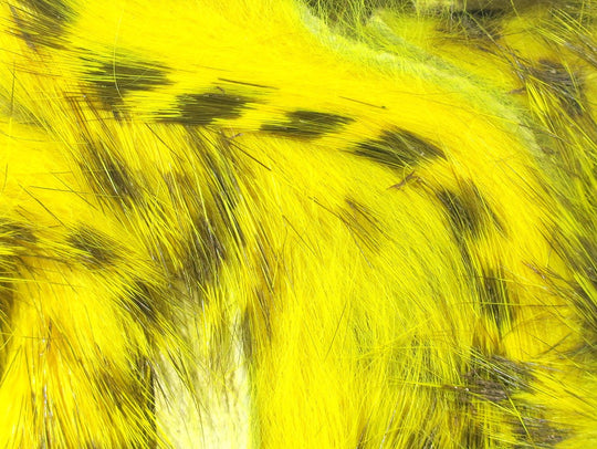 Hareline Olive Barred Magnum Rabbit Strips