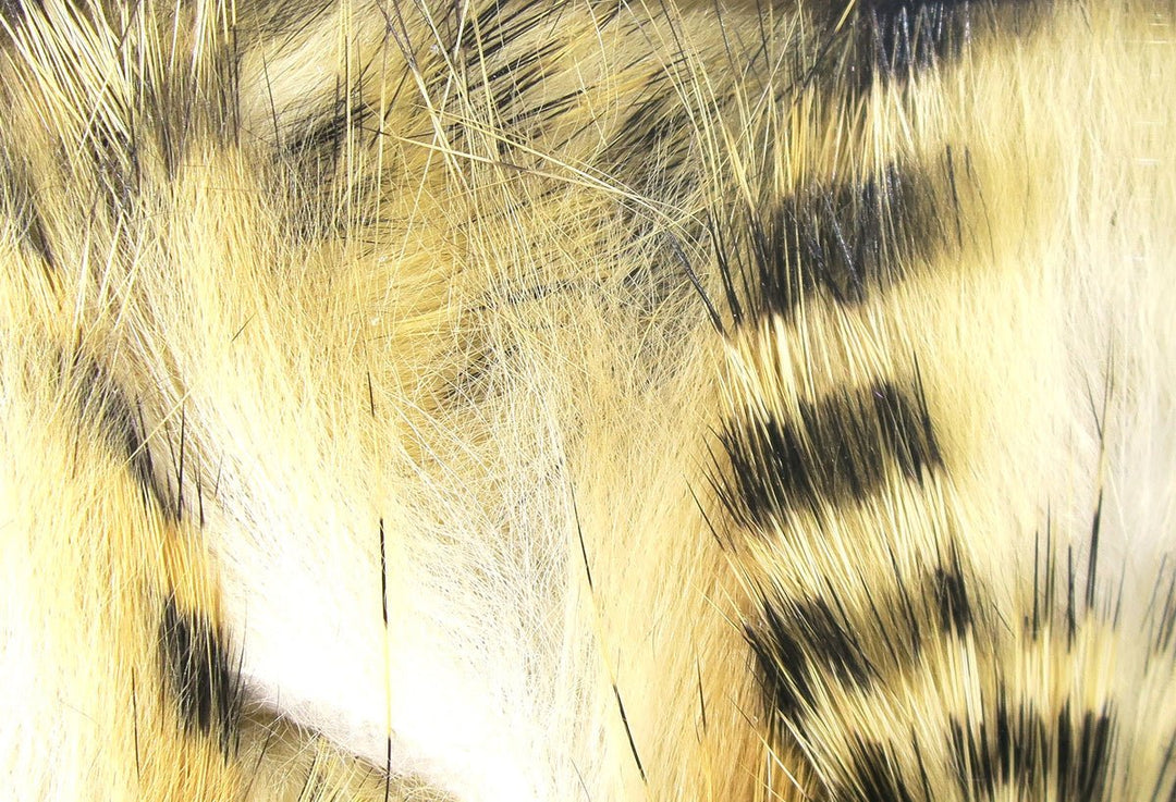 Hareline Black Barred Rabbit Strips