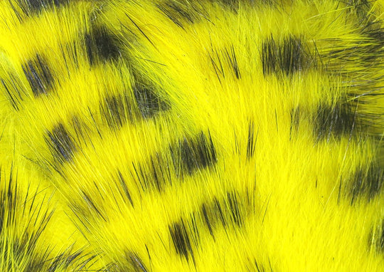 Hareline Black Barred Rabbit Strips