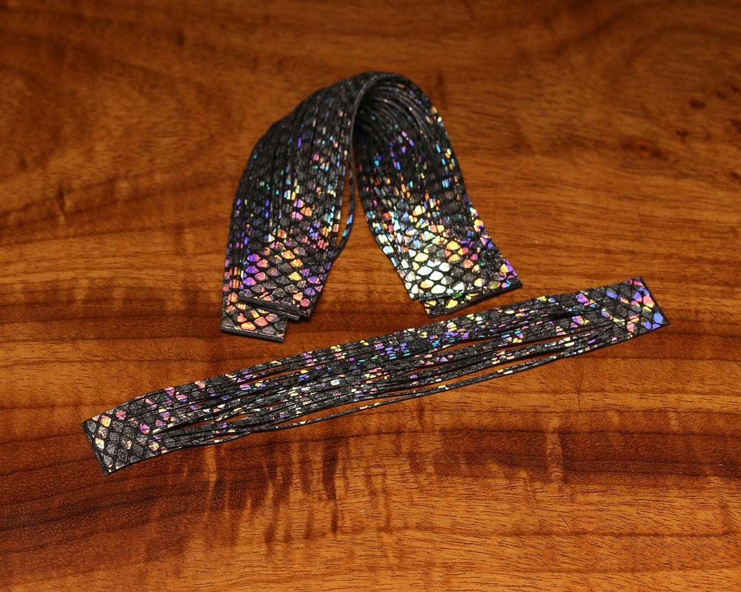 Hareline Barred Rainbow Shimmer Legs | Tailwaters Fly Fishing