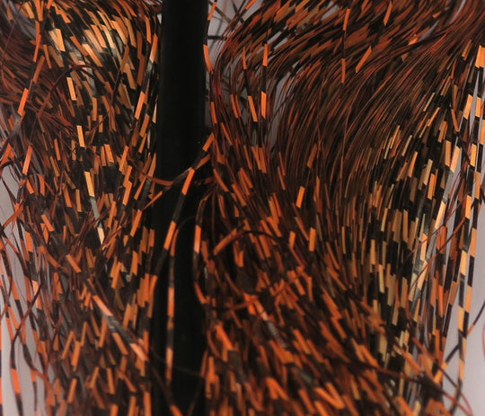 Hareline Micro Barred Voodoo Fibers Black Barred | Tailwaters Fly Fishing