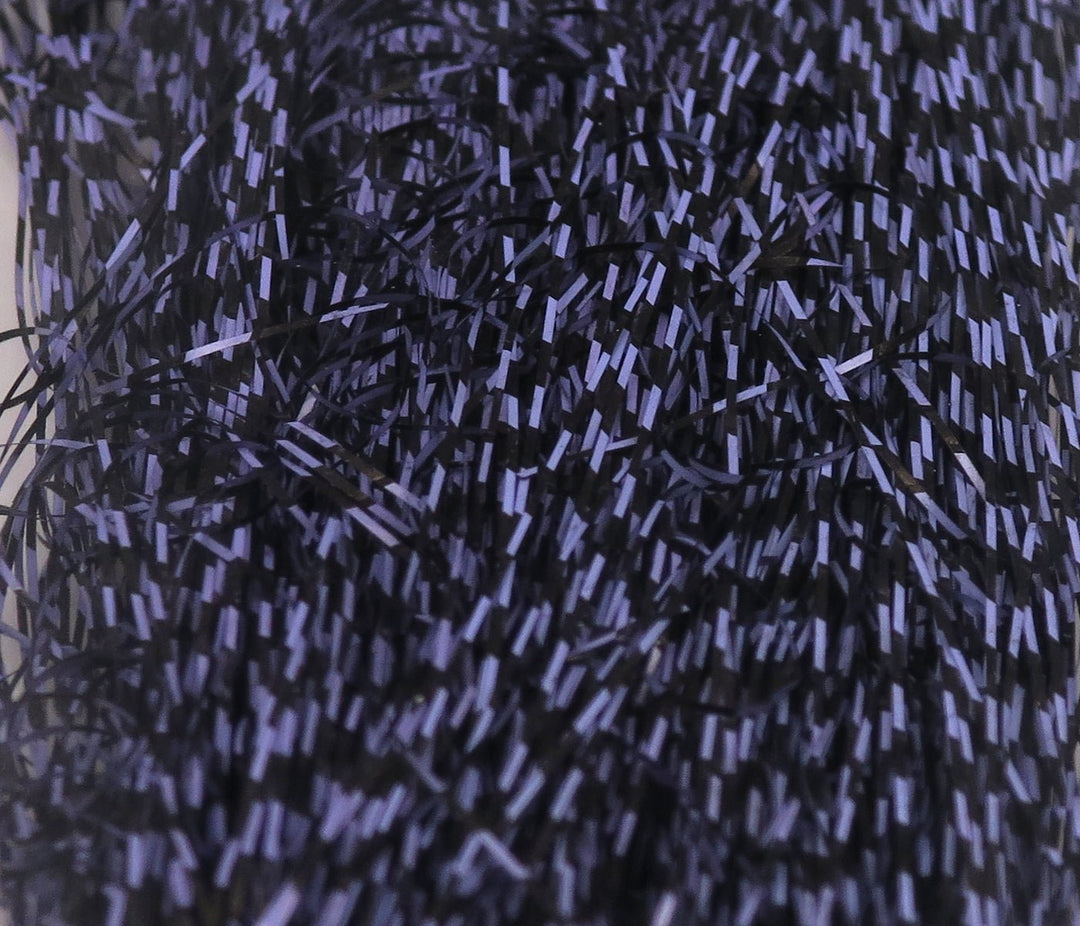 Hareline Micro Barred Voodoo Fibers Black Barred | Tailwaters Fly Fishing