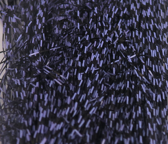 Hareline Micro Barred Voodoo Fibers Black Barred | Tailwaters Fly Fishing