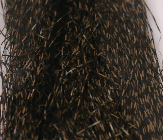 Hareline Micro Barred Voodoo Fibers Black Barred | Tailwaters Fly Fishing