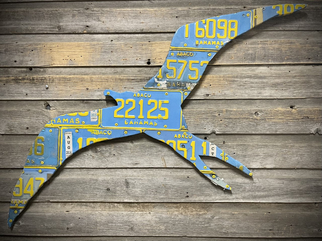 Bahamas Teal Frigate License Plate Art | Tailwaters Fly Fishing