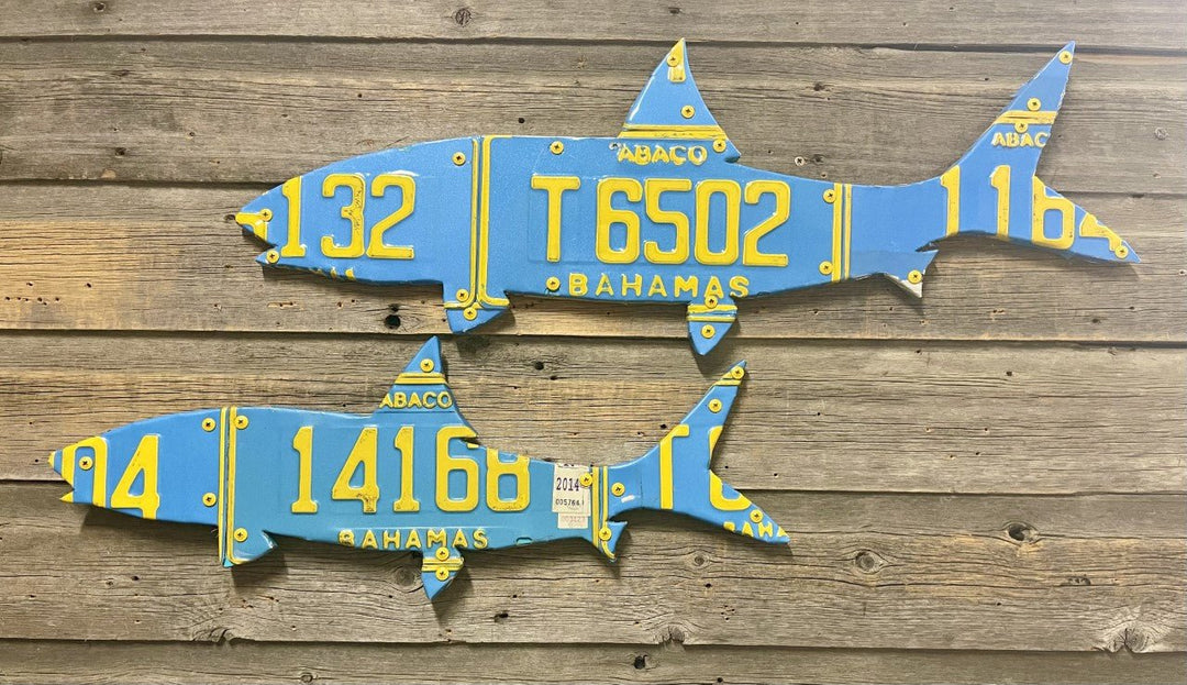 30" Bahamas Bonefish License Plate Art | Tailwaters Fly Fishing