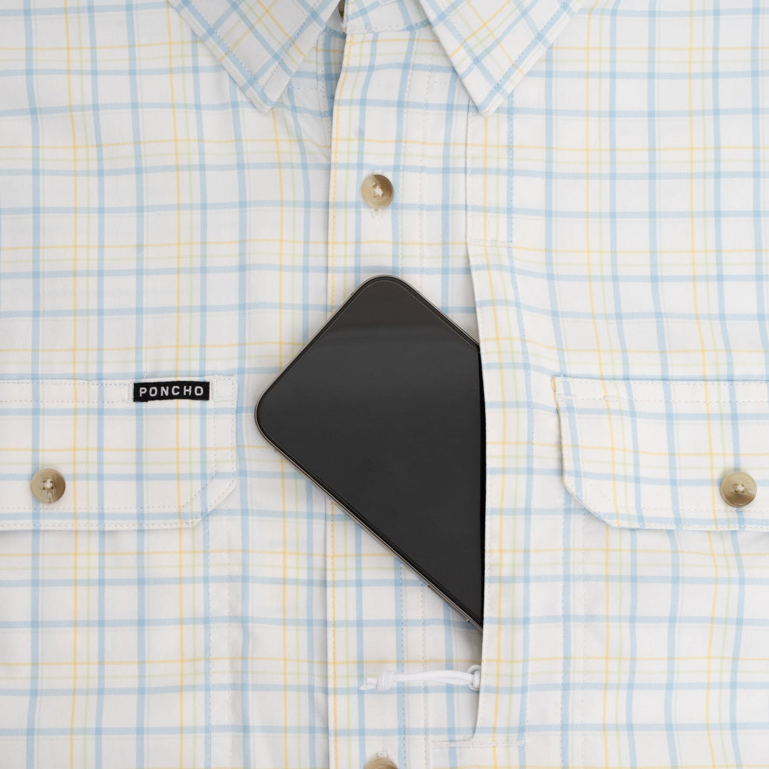 Poncho The Bird Island Long Sleeve Shirt, Bushwhacker, detail, view 3