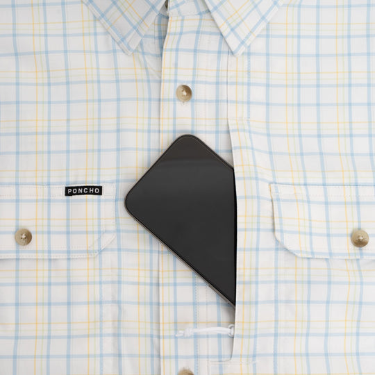 Poncho The Bird Island Long Sleeve Shirt, Bushwhacker, detail, view 3