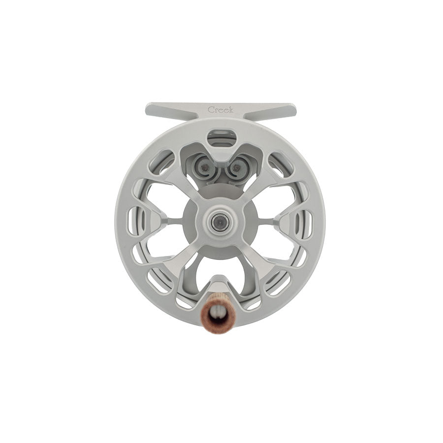 Ross Reels Cimarron Creek Reel, side view, view 4