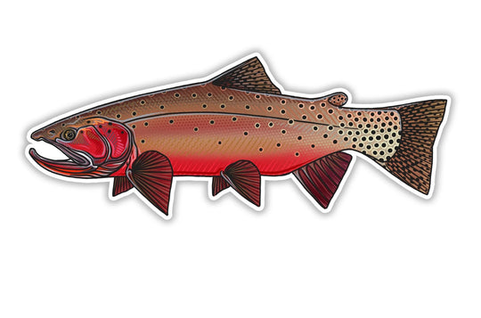 Casey Underwood Colorado River Cutthroat Decal, Colorado River Cutty